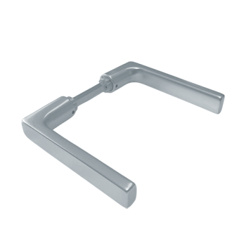 Hoppe Dallas deurkrukken - aluminium F1 - 56 t/m 60 mm