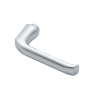 Hoppe London veiligheidsbeslag knop/kruk - Aluminium F1 - PC92 RS met kerntrekbeveiliging (rechthoekig) - SKG***
