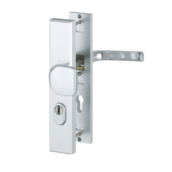 Hoppe London veiligheidsbeslag knop/kruk - Aluminium F1 - PC72 LS - met kerntrekbeveiliging (rechthoekig) - SKG***