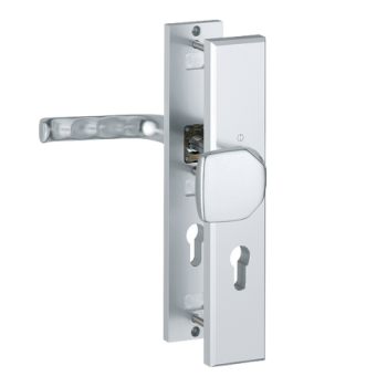Hoppe London veiligheidsbeslag knop/kruk - Aluminium F1 - PC72 RS - SKG*** 