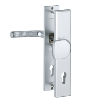 Hoppe London veiligheidsbeslag knop/kruk - Aluminium F1 - PC92 RS - SKG*** 