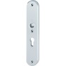 Hoppe Tokyo veiligheidsbeslag kruk/kruk - Aluminium F1 - PC55 met kerntrekbeveiliging (afgerond) - SKG***