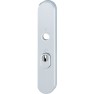 Hoppe Tokyo veiligheidsbeslag kruk/kruk - Aluminium F1 - PC55 met kerntrekbeveiliging (afgerond) - SKG***