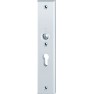 Hoppe Amsterdam veiligheidsbeslag kruk/kruk - Aluminium F1 - PC55 met kerntrekbeveiliging (rechthoekig) - SKG***