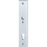 Hoppe Amsterdam veiligheidsbeslag kruk/kruk - Aluminium F1 - PC92 met kerntrekbeveiliging (rechthoekig) - SKG***