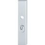 Hoppe Amsterdam veiligheidsbeslag kruk/kruk - Aluminium F1 - PC55 met kerntrekbeveiliging (rechthoekig) - SKG***