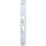Hoppe Bonn smalschild knop/kruk - aluminium F1 - PC55 LS met kerntrekbeveiliging (afgerond) - SKG***