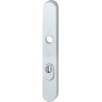Hoppe Tokyo smalschild knop/kruk - Aluminium F1 - PC72 RS met kerntrekbeveiliging (afgerond) - SKG***