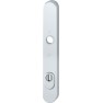 Hoppe Tokyo smalschild knop/kruk - Aluminium F1 - PC92 RS met kerntrekbeveiliging (afgerond) - SKG***