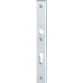 Hoppe London smalschild knop/kruk - Aluminium F1 - PC72 LS met kerntrekbeveiliging (rechthoekig) - SKG***