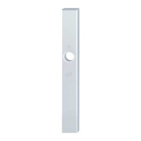 Hoppe smalschild blind zonder cilindergat buitenschild (rechthoekig) - SKG**