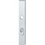 Hoppe London smalschild knop/kruk - Aluminium F1 - PC72 LS met kerntrekbeveiliging (rechthoekig) - SKG***