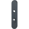 Hoppe Amsterdam veiligheidsbeslag knop/kruk PC92 RS met kerntrekbeveiliging - zwart (afgerond) - SKG***
