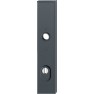 Hoppe Stockholm veiligheidsbeslag knop/kruk - zwart - PC92 RS met kerntrekbeveiliging (rechthoekig) - SKG***