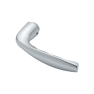 Hoppe New York smalschild knop/kruk - aluminium F1 - PC55 LS met kerntrekbeveiliging (afgerond) - SKG***
