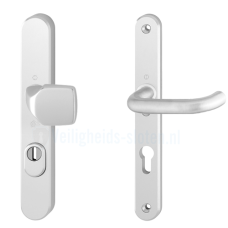 Hop&shy;pe Pa&shy;ris smal&shy;schild knop/kruk - alu&shy;mi&shy;ni&shy;um F1 - PC92 LS met kern&shy;trek&shy;be&shy;vei&shy;li&shy;ging (af&shy;ge&shy;rond) - SKG***