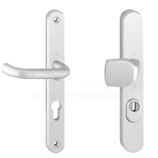Hop&shy;pe Pa&shy;ris smal&shy;schild knop/kruk - alu&shy;mi&shy;ni&shy;um F1 - PC92 RS met kern&shy;trek&shy;be&shy;vei&shy;li&shy;ging (af&shy;ge&shy;rond) - SKG***
