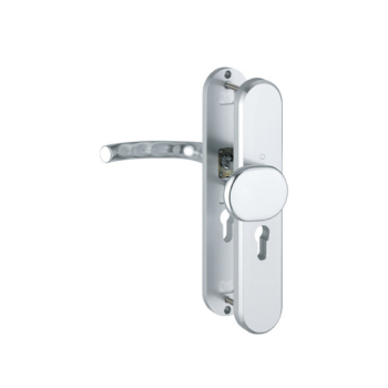 Hoppe Tokyo veiligheidsbeslag knop/kruk - Aluminium F1 - PC55 RS (afgerond) - SKG***