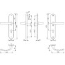 Hoppe Tokyo veiligheidsbeslag kruk/kruk - Aluminium F1 - PC92 - SKG***