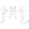 Hoppe Trondheim veiligheidsbeslag knop/kruk - F69 - PC92 LS met kerntrekbeveiliging RVS (afgerond) - SKG***