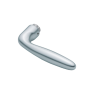 Hoppe Verona veiligheidsbeslag knop/kruk - aluminium F1 - PC55 LS met kerntrekbeveiliging (afgerond) - SKG***