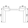 Hoppe Stockholm deurkrukken - RVS - 62 t/m 67 mm 