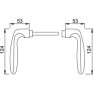 Hoppe Verona deurkrukken - RVS - 62 t/m 67 mm