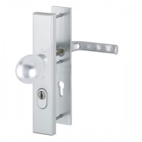 Hoppe London veiligheidsbeslag vaste knop (kogel)/kruk F1 PC55 LS met kerntrekbeveiliging (rechthoekig) - SKG***