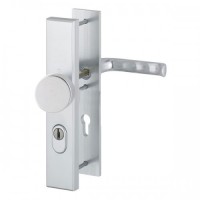 Hoppe London veiligheidsbeslag vaste knop (rond)/kruk F1 PC55 LS met kerntrekbeveiliging (rechthoekig) - SKG***