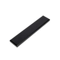 Hoppe geheel blind buitenschild zwart (rechthoekig) - SKG***