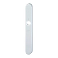Hoppe smalschild blind zonder cilindergat buitenschild (afgerond) - SKG**