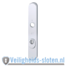 Hoppe Paris smalschild knop/kruk F1 PC72 LS met kerntrekbeveiliging (afgerond) - SKG***