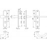 Hoppe Marseille veiligheidsbeslag draaibare knop/kruk - F1 - PC55 LS - afgerond - SKG*** Hoppe Marseille veiligheidsbeslag draaibare knop/kruk - F1 - PC55 LS - afgerond - SKG***