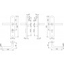 Hoppe Bonn veiligheidsbeslag kruk/kruk - F69 - PC55 met kerntrekbeveiliging RVS (afgerond) - SKG***