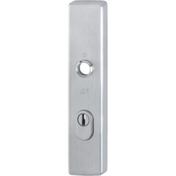 Hoppe los buitenschild F69 PC92 met kerntrekbeveiliging RVS (rechthoekig) - SKG***