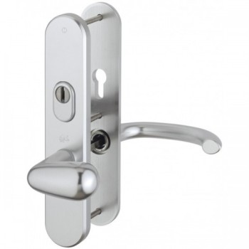 Hoppe Marseille seniorenbeslag draaibare knop/kruk F1 PC72 RS met kerntrekbeveiliging (afgerond) - SKG***