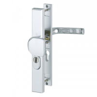 Hoppe London smalschild knop/kruk - Aluminium F1 - PC72 LS met kerntrekbeveiliging (rechthoekig) - SKG***