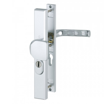 Hoppe London smalschild knop/kruk - Aluminium F1 - PC72 LS met kerntrekbeveiliging (rechthoekig) - SKG***