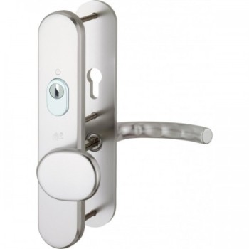 Hoppe Tokyo seniorenbeslag knop/kruk F1 PC72 LS met kerntrekbeveiliging (afgerond) - SKG***
