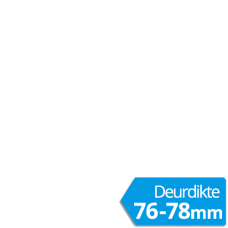 Hop&shy;pe Am&shy;ster&shy;dam ro&shy;zet&shy;be&shy;slag knop/kruk met kern&shy;trek&shy;be&shy;vei&shy;li&shy;ging RVS (recht&shy;hoe&shy;kig) DD76-78 mm - SKG***