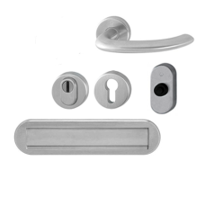 Hop&shy;pe Mar&shy;seil&shy;le voor&shy;deur&shy;set met kern&shy;trek&shy;be&shy;vei&shy;li&shy;ging (rond) RVS - DD38-42 mm - brief&shy;plaat naar bui&shy;ten&shy;draai&shy;end - SKG***