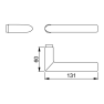 Hoppe Stockholm voordeurset knop/kruk met kerntrekbeveiliging (rond) RVS - DD54-74 mm - briefplaat naar buitendraaiend - SKG***