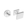 Hoppe Stockholm voordeurset knop/kruk met kerntrekbeveiliging (rechthoekig) RVS - DD76-78 mm - briefplaat naar buitendraaiend - SKG***