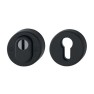 Hoppe Bonn rozetbeslag met kerntrekbeveiliging (rond) zwart - DD38-42 mm - SKG***
