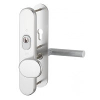 Hoppe Amsterdam seniorenbeslag knop/kruk F1 PC72 LS met kerntrekbeveiliging (afgerond) - SKG***