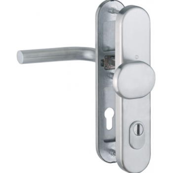 Hoppe Bonn veiligheidsbeslag knop/kruk - F69 - PC55 RS met kerntrekbeveiliging RVS (afgerond) - SKG***