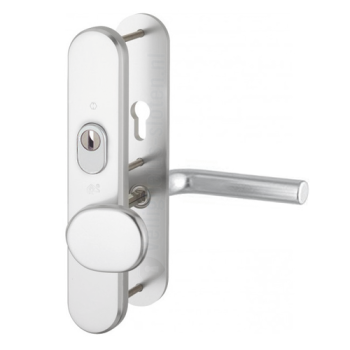 Hoppe Bonn seniorenbeslag knop/kruk F1 PC72 LS met kerntrekbeveiliging (afgerond) - SKG***