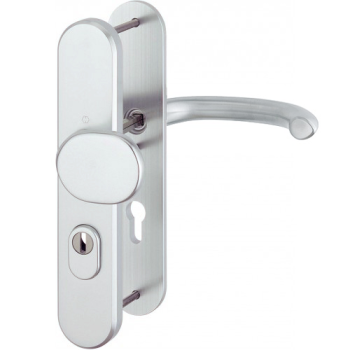 Hoppe Marseille veiligheidsbeslag knop/kruk - F69 - PC72 LS met kerntrekbeveiliging RVS (afgerond) - SKG***