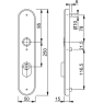 Hoppe Verona veiligheidsbeslag kruk/kruk - F69 - PC72 met kerntrekbeveiliging RVS (afgerond) - SKG*** Hoppe Verona veiligheidsbeslag kruk/kruk - F69 - PC72 met kerntrekbeveiliging RVS (afgerond) - SKG***