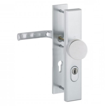 Hoppe London veiligheidsbeslag vaste knop (rond)/kruk F1 PC55 RS met kerntrekbeveiliging (rechthoekig) - SKG***